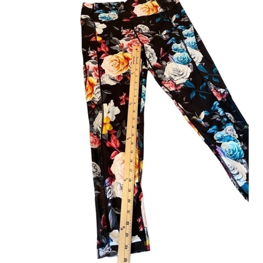 Zyia Dark Floral Mesh Hi-Rise 7/8 24" leggings - Picture 5 of 13